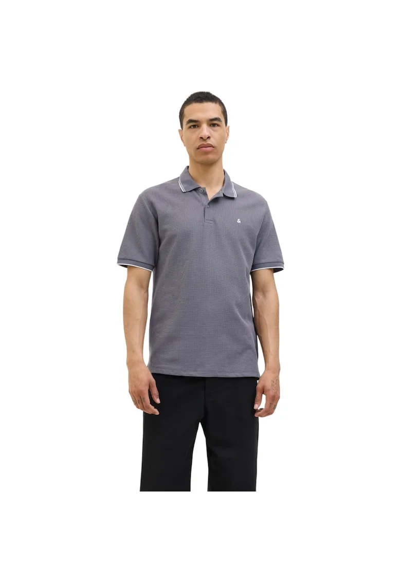 Tricou JACK &JONES Austin Polo SS 48283, Gri