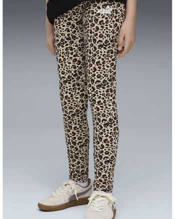 Colanti cu animal print ESS, Negru/Maro deschis
