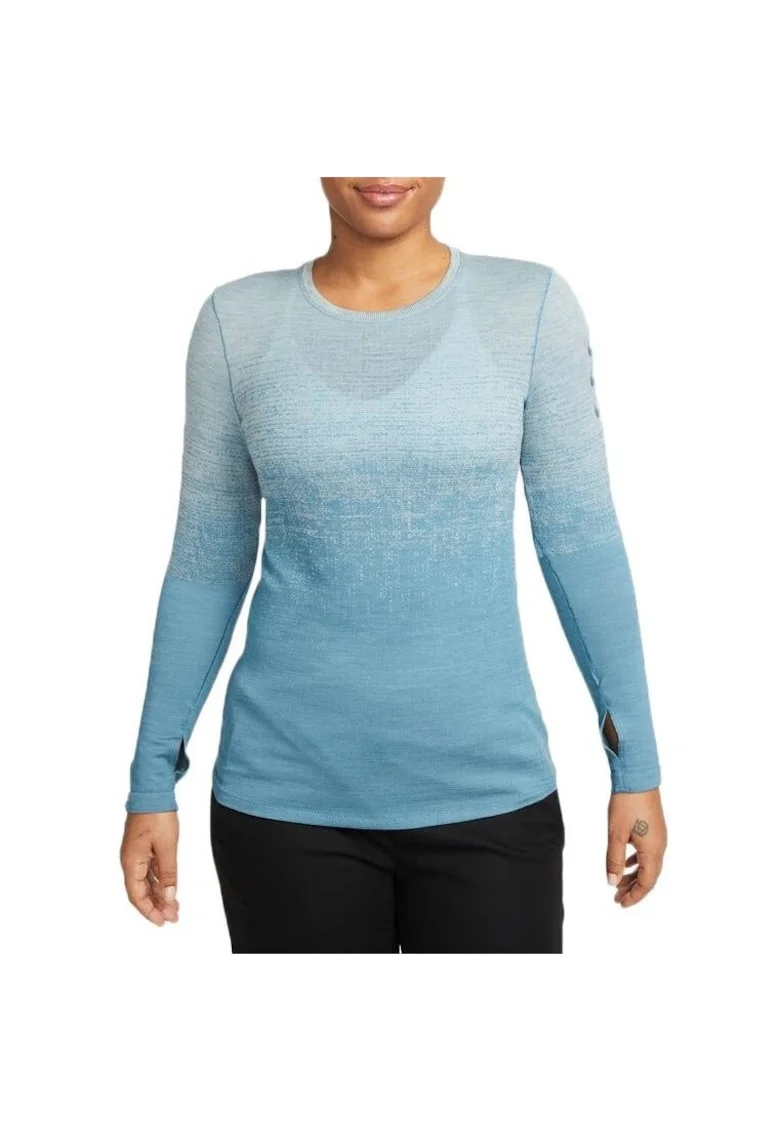 Bluza alergare dama  Dri-FIT Advance Run Division SS 2023, Gri