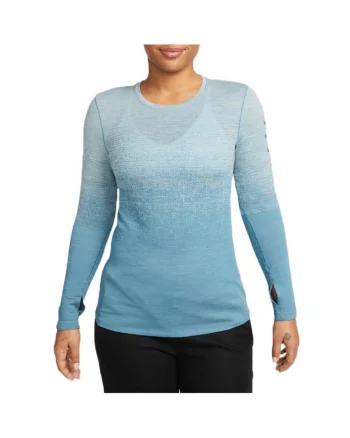 Bluza alergare dama  Dri-FIT Advance Run Division SS 2023, Gri