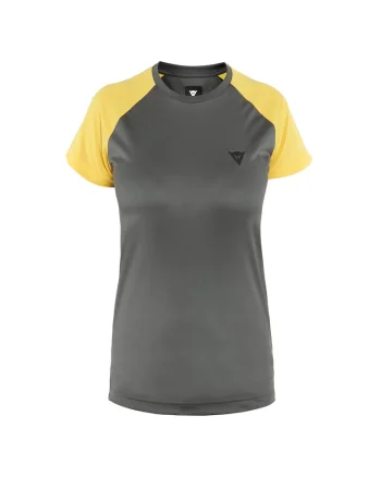 Tricou ciclism dama  HG Ramla SS Gri/Galben, Gri