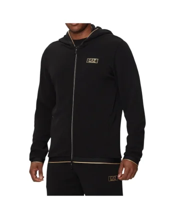 Hanorac  EA7 Gold Label Pique 38724, Negru