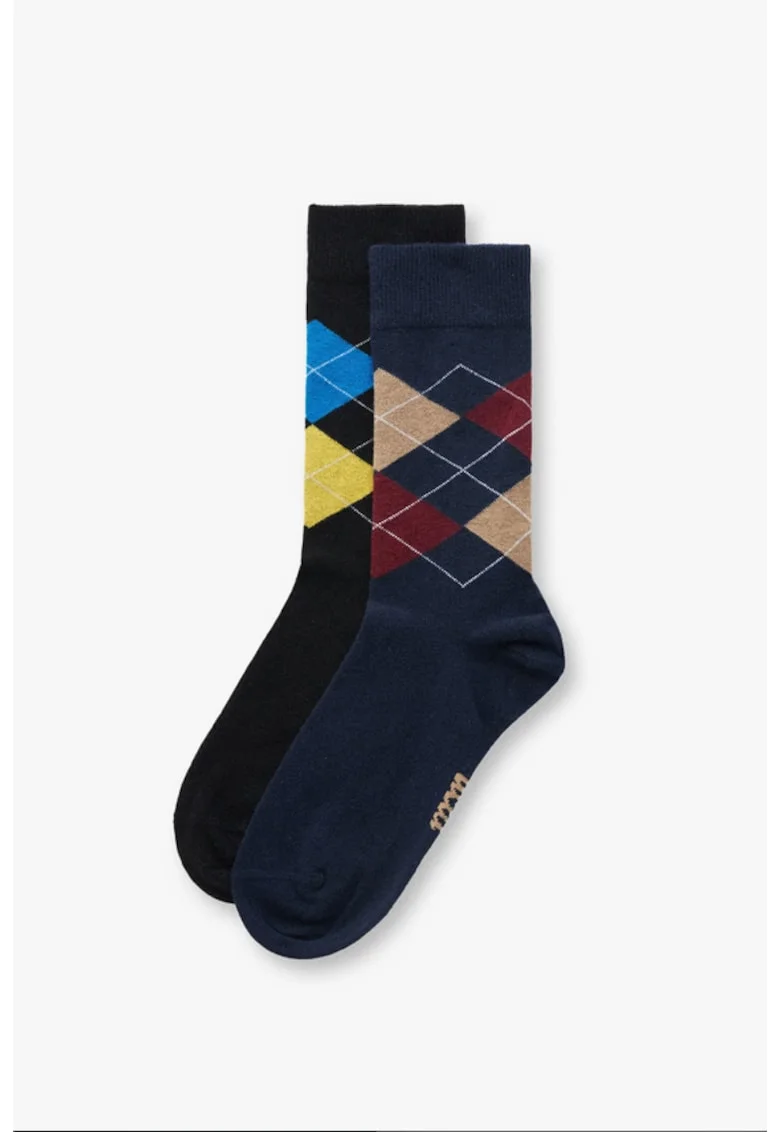 Sosete lungi Armand, 2 Perechi, Multicolor, Multicolor