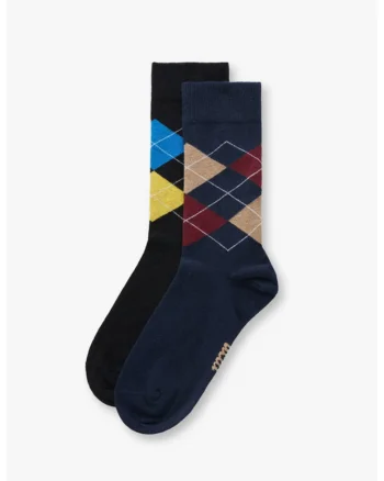 Sosete lungi Armand, 2 Perechi, Multicolor, Multicolor