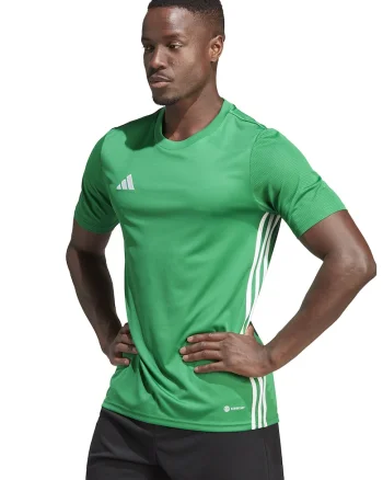 Tricou slim-fit pentru fotbal Tabela 23, Verde