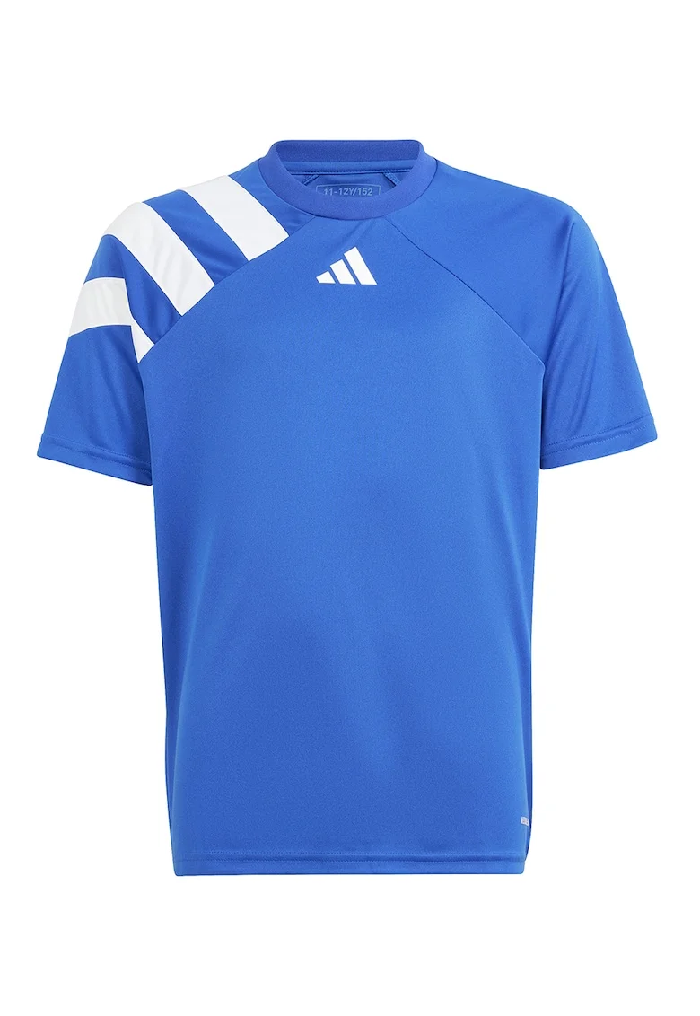 Tricou cu logo pentru fotbal Fortore, Alb/Albastru royal