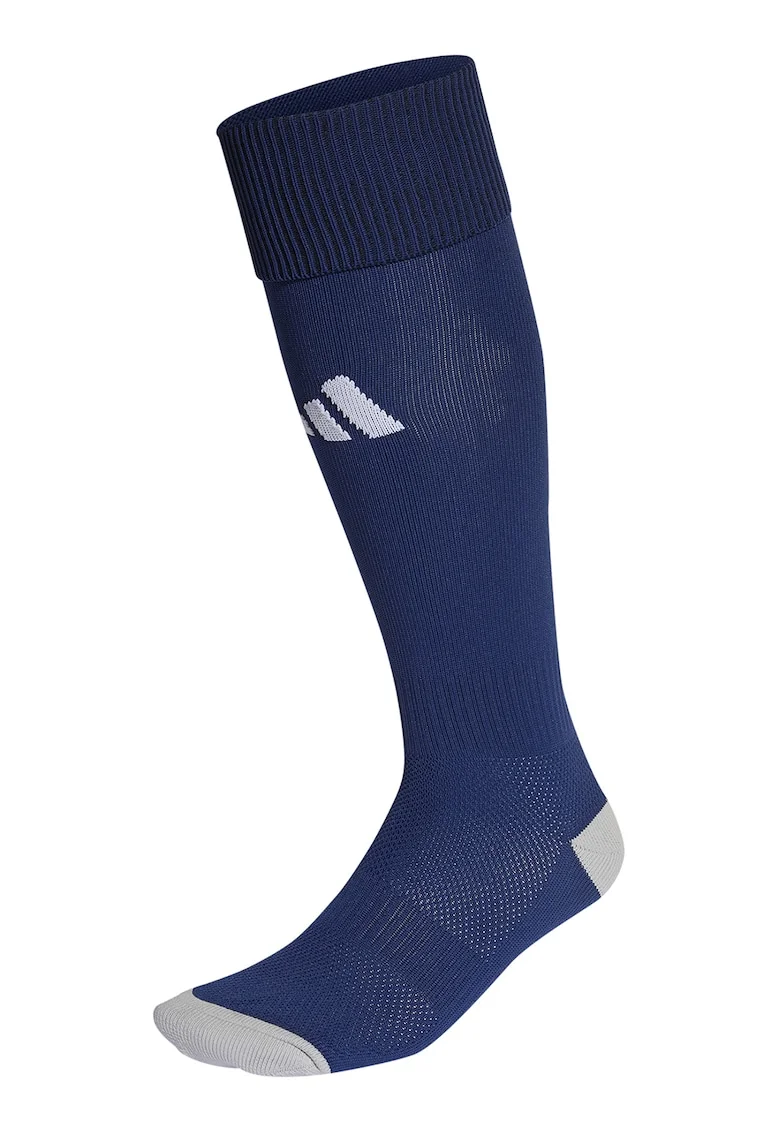 Sosete lungi unisex pana la genunchi,pentru fotbal Milano 23, Gri deschis/Albastru inchis