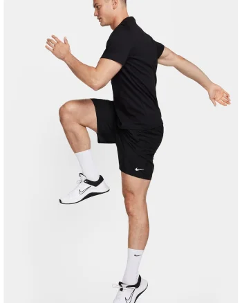 Pantaloni scurti cu talie medie si snur pentru baseball, Negru