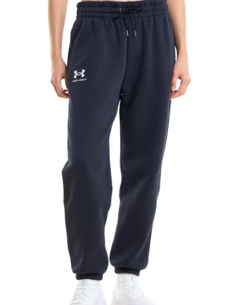 Pantaloni de trening, pentru fitness Essential, Alb/Negru
