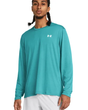Bluza cambrata pentru alergare Launch, Gri deschis/Verde persan