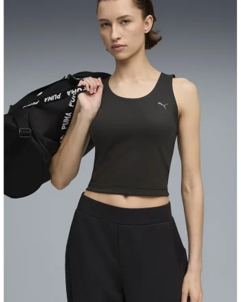 Top crop cu model rasucit pe spate, pentru fitness, Negru