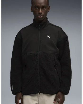 Jacheta relaxed fit Soft Tech, Negru