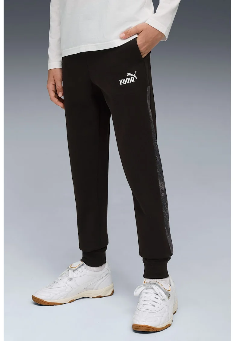 Pantaloni de trening Essentials Camo, Negru