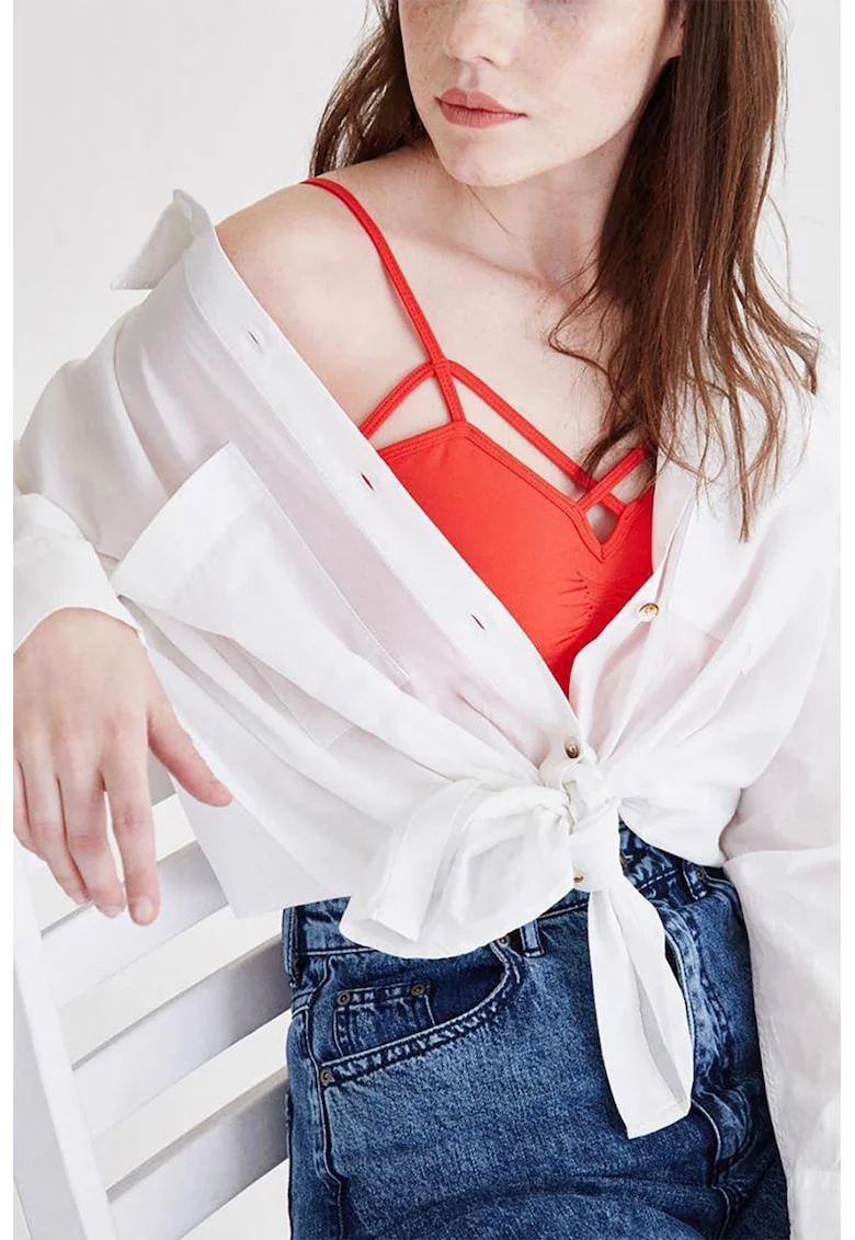 Top crop uni, Coral