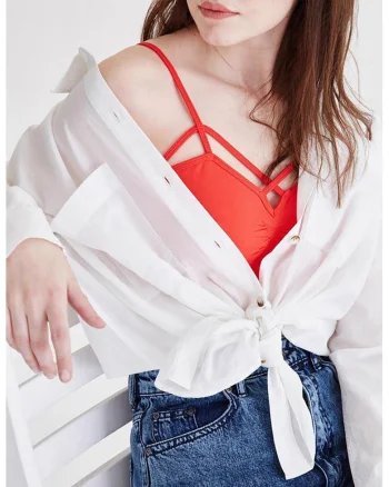 Top crop uni, Coral