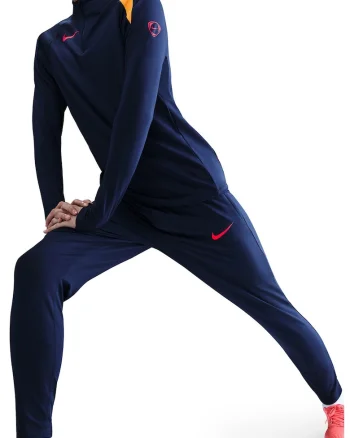 Pantaloni slim fit pentru fotbal Strike, Rosu/Albastru royal