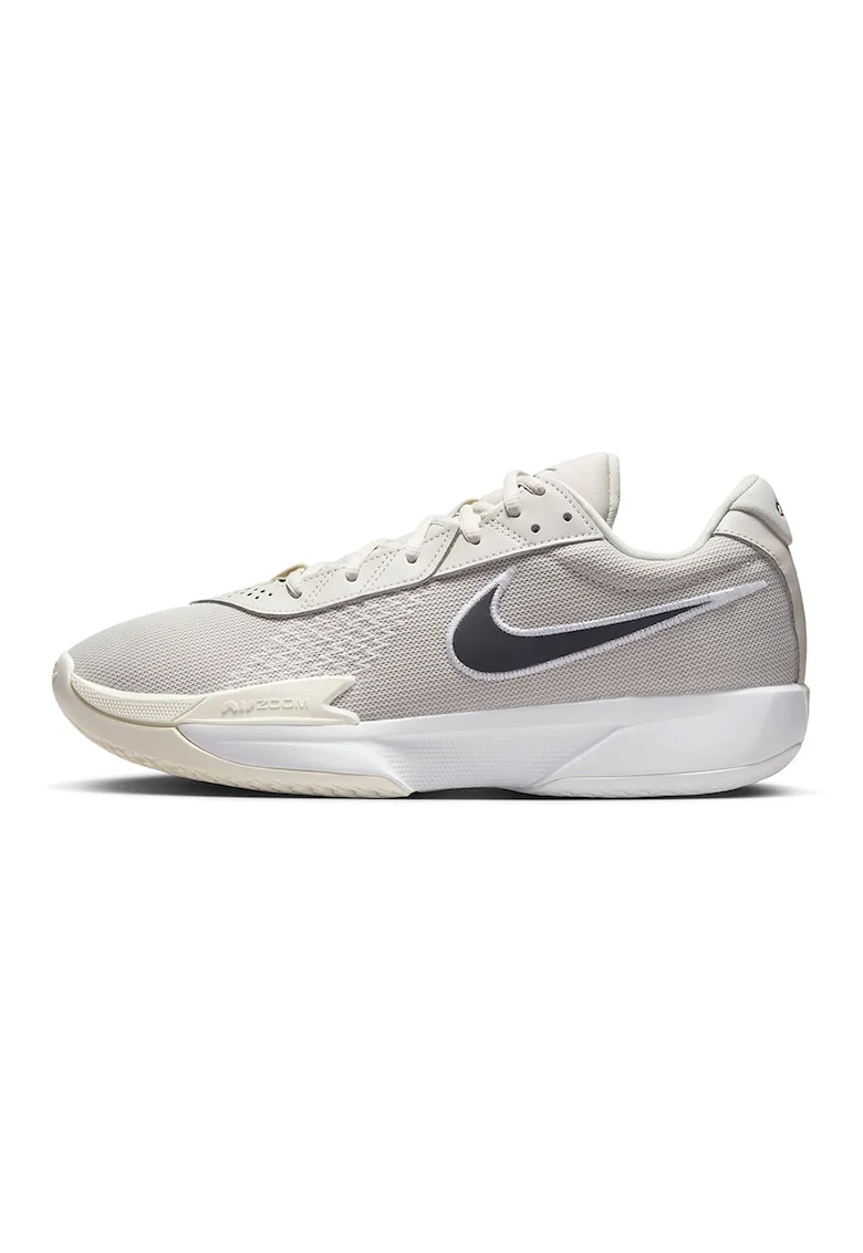 Pantofi Air Zoom G.T. Cut Academy cu logo, pentru baschet, Gri deschis/Crem