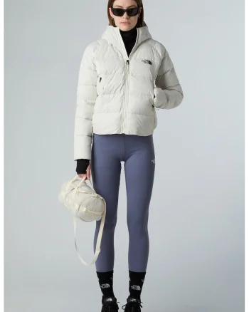 Jacheta crop cu umplutura de puf Hyalite, Alb