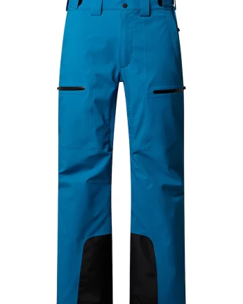 Pantaloni impermeabili si rezistenti la vant pentru ski Chakal, Negru/Albastru