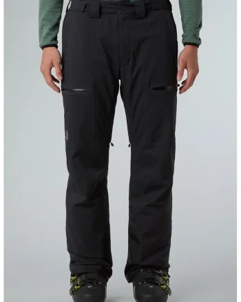 Pantaloni impermeabili si rezistenti la vant pentru ski Chakal, Negru stins
