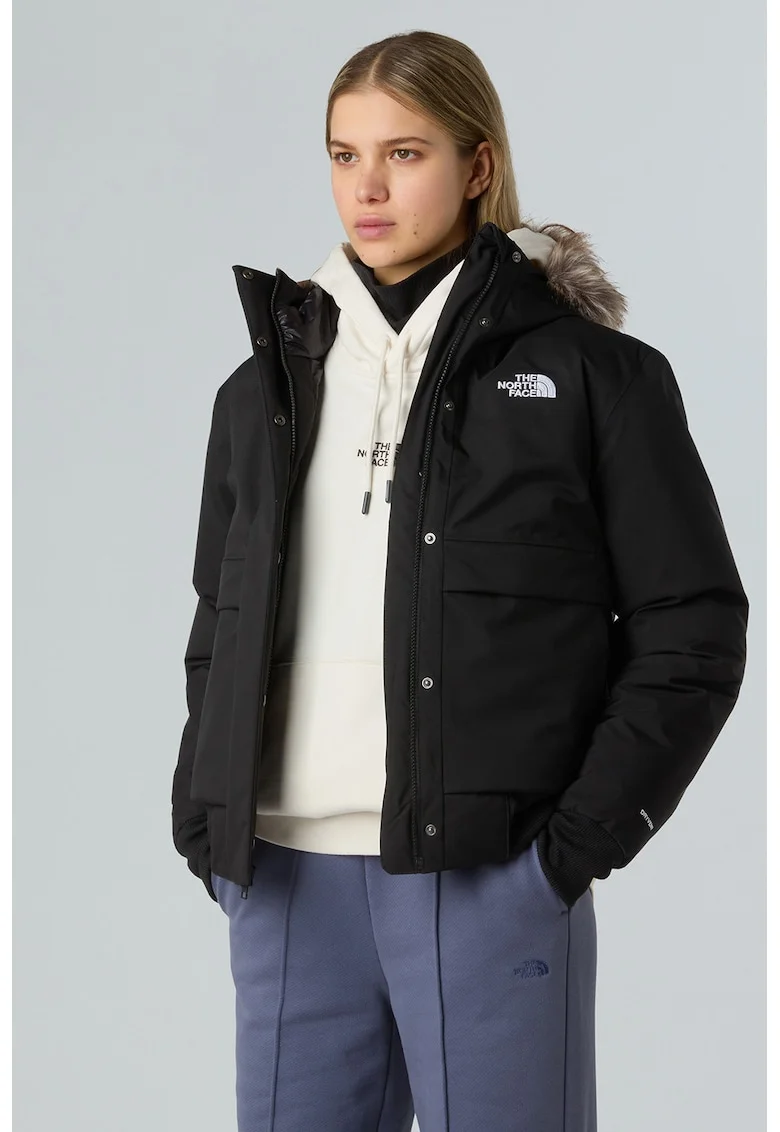 Geaca relaxed fit cu umplutura de puf Arctic, Negru