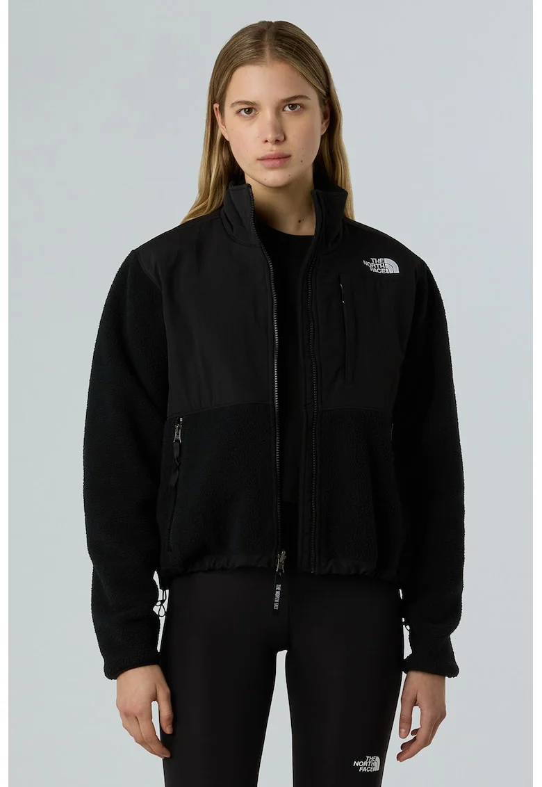 Jacheta cu fermoar Retro Denali, Negru