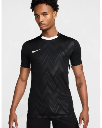 Tricou cu tehnologie Dri-FIT, pentru fotbal, Negru/Alb optic