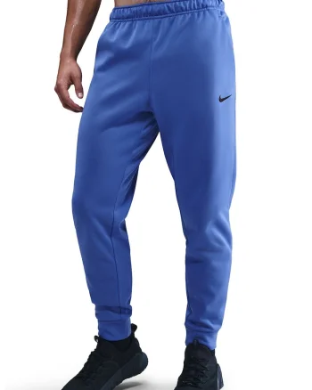 Pantaloni conici cu logo, pentru fitness, Albastru deschis