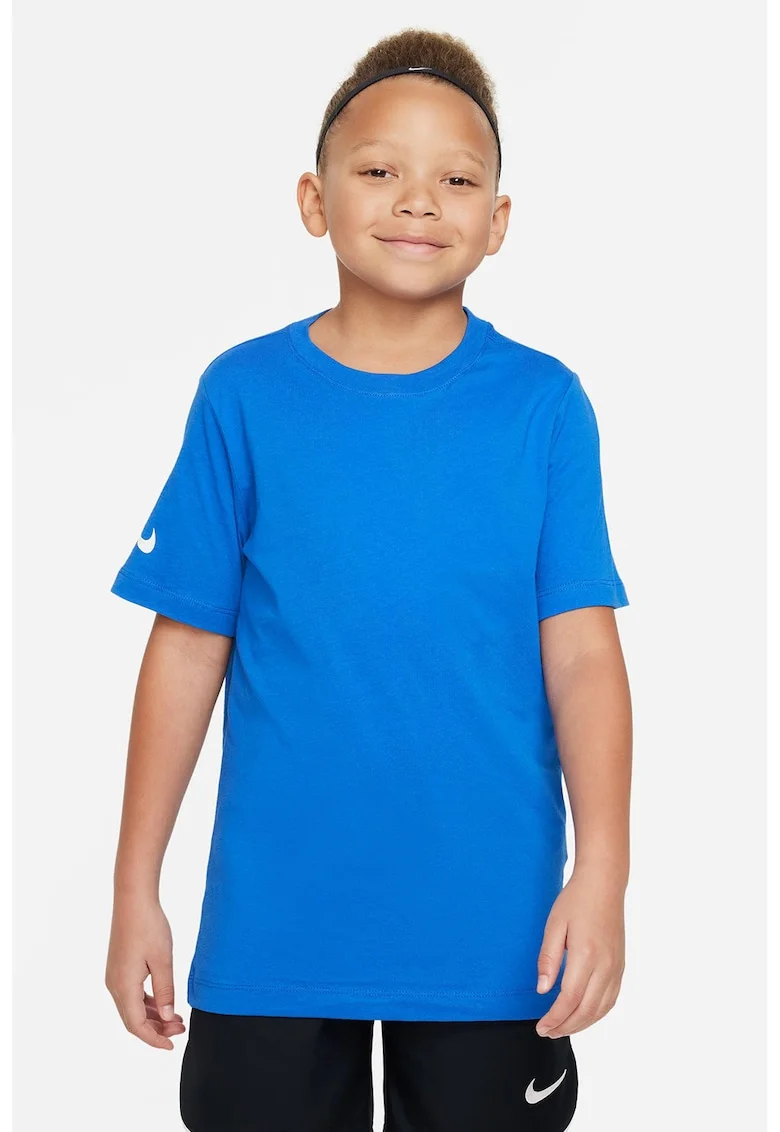 Tricou din bumbac pentru fotbal, Albastru royal