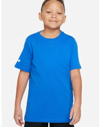 Tricou din bumbac pentru fotbal, Albastru royal