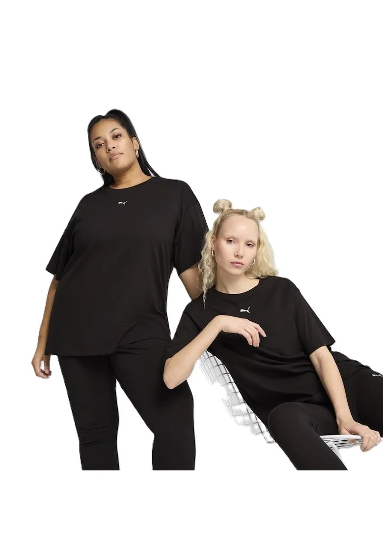 Tricou  Ess Relaxed Tee, Negru