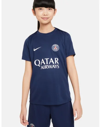 Tricou pentru fotbal PSG, Alb/Bleumarin