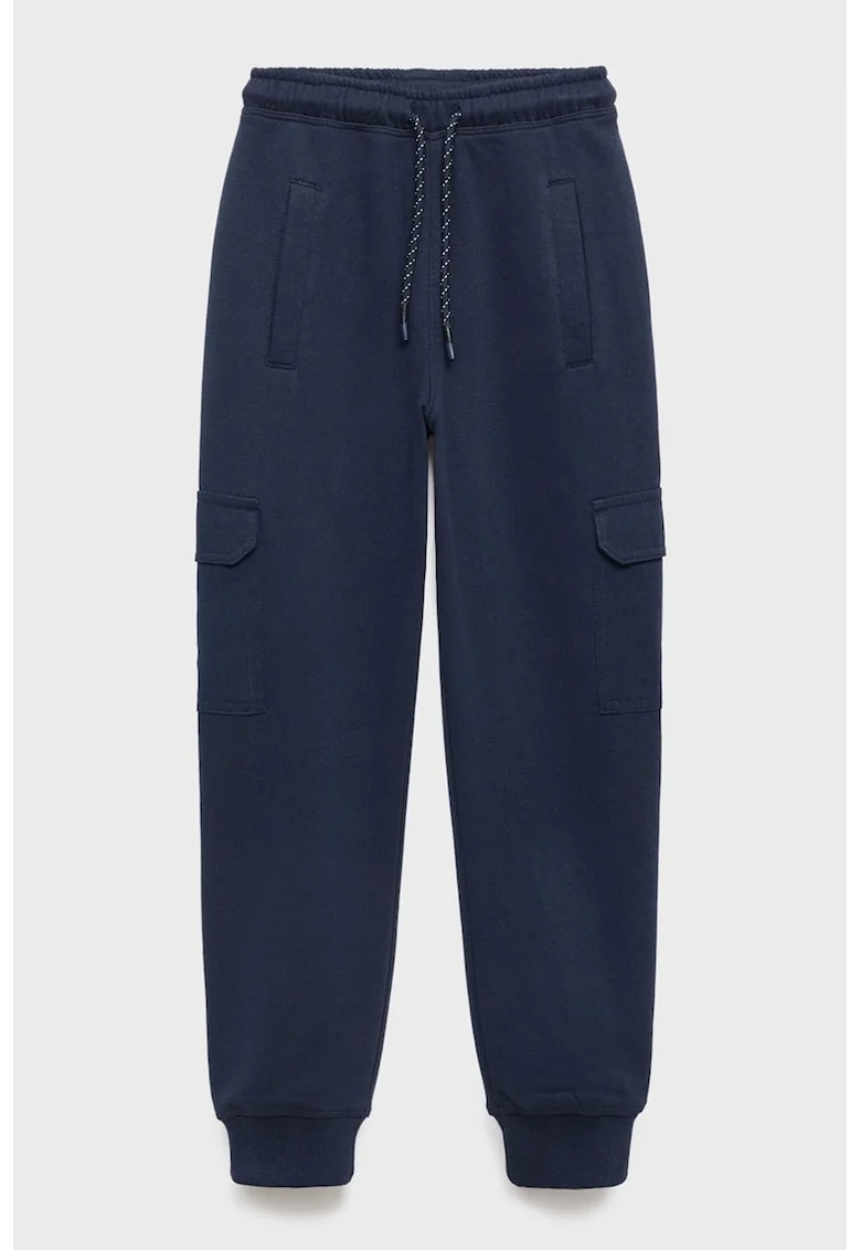Pantaloni cargo de bumbac, Bleumarin