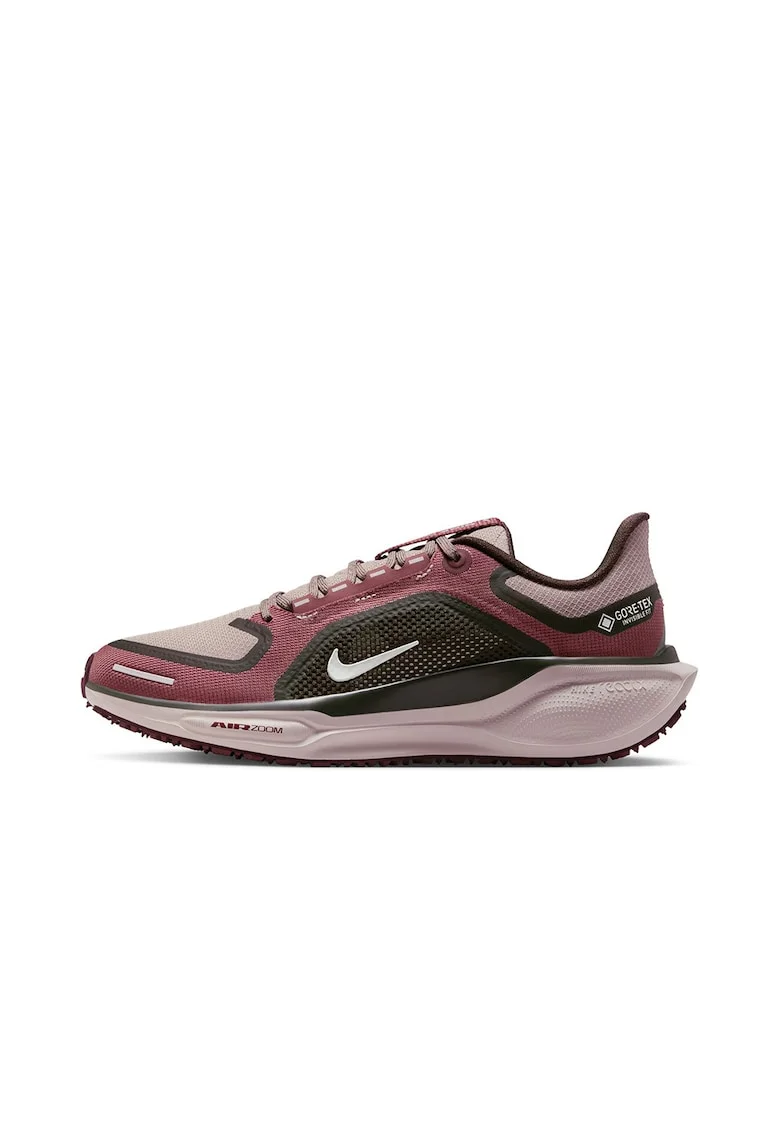 Pantofi din material textil, pentru alergare Air Zoom Pegasus GTX, Visiniu/Verde inchis/Roz prafuit