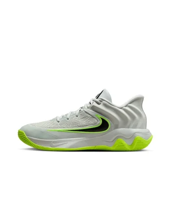 Pantofi Giannis Immortality 4 cu logo contrastant, pentru baschet, Verde neon/Verde pal