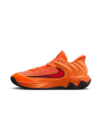 Pantofi Giannis Immortality 4 cu logo contrastant, pentru baschet, Rosu/Portocaliu mandarina