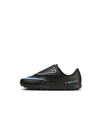 Pantofi pentru fotbal JR Vapor 16 Club, Negru/Albastru glaciar
