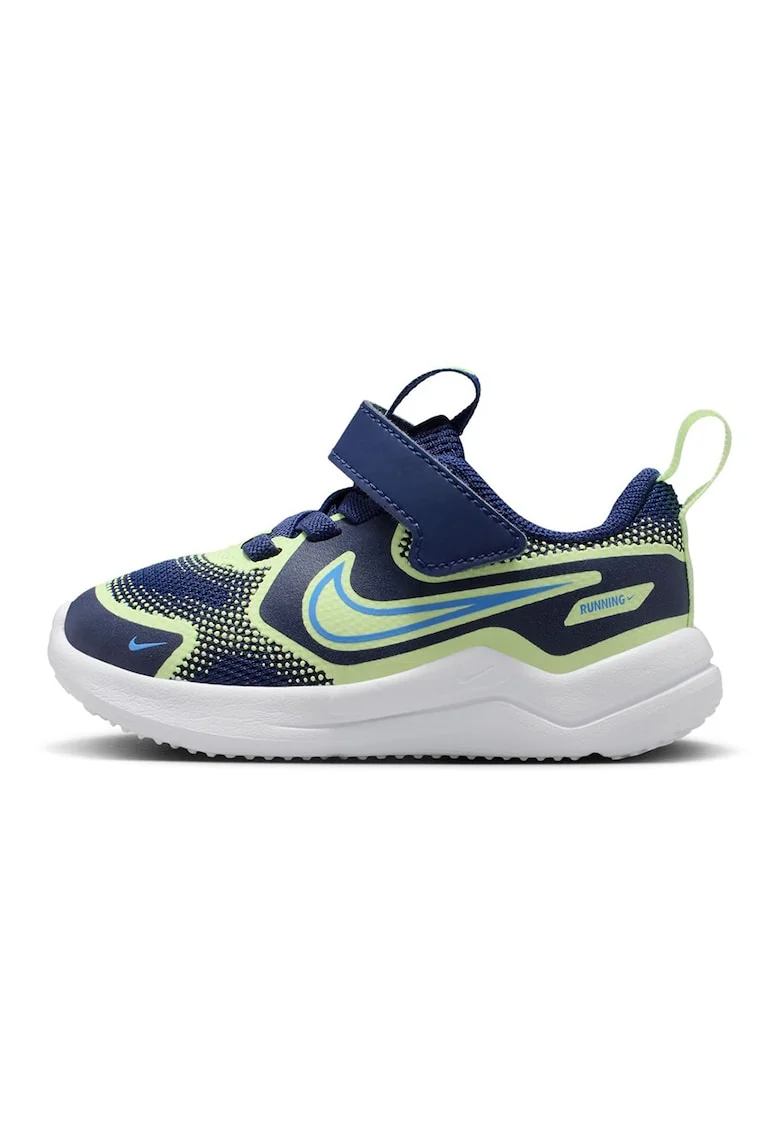 Pantofi Cosmic cu inchidere velcro pentru alergare, Bleumarin/Verde fistic