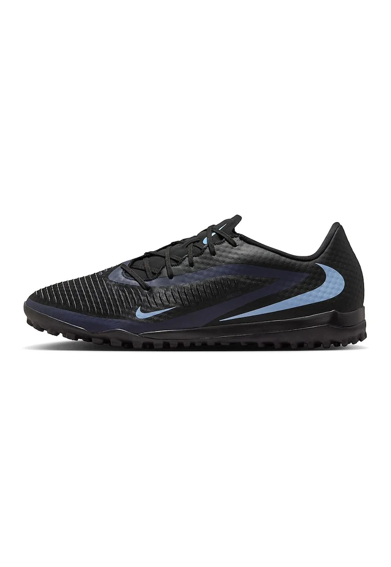 Pantofi sport Phantom 6 Low Academy, pentru fotbal, Negru/Albastru azur