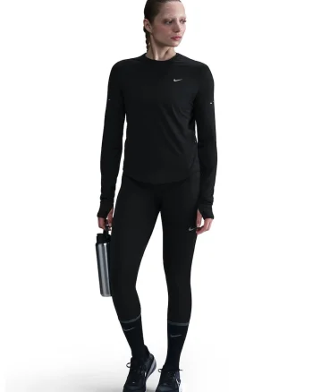 Bluza cu tehnologie Dri-Fit, pentru alergare, Negru
