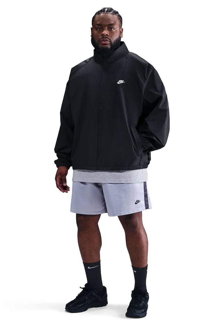 Jacheta supradimensionata cu maneci raglan, Alb/Negru