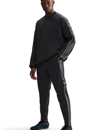 Pantaloni cu buzunare laterale, pentru fotbal, Negru/Gri inchis