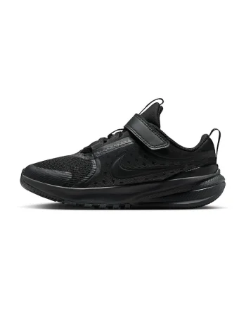 Pantofi wedge Star Runner 5 cu velcro, pentru alergare, Negru stins/Gri antracit