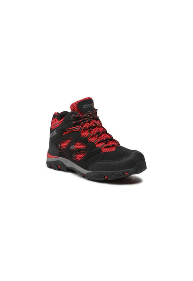 Ghete trekking unisex  Piele ecologica, Negru