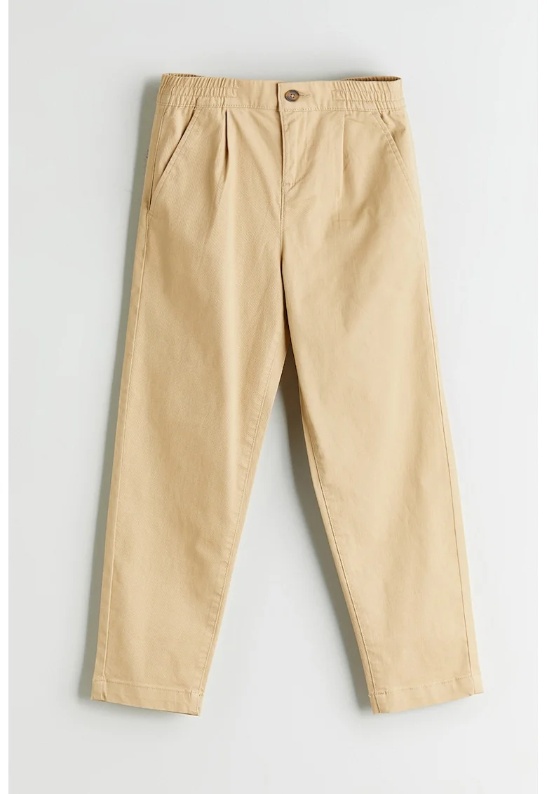 Pantaloni chino din amestec de bumbac, Galben pal