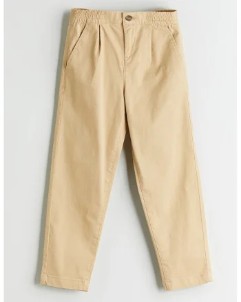 Pantaloni chino din amestec de bumbac, Galben pal