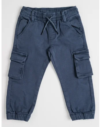Pantaloni cargo din amestec de bumbac