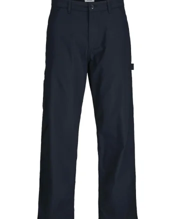 Pantaloni regular-fit cu model uni, Albastru ultramarin