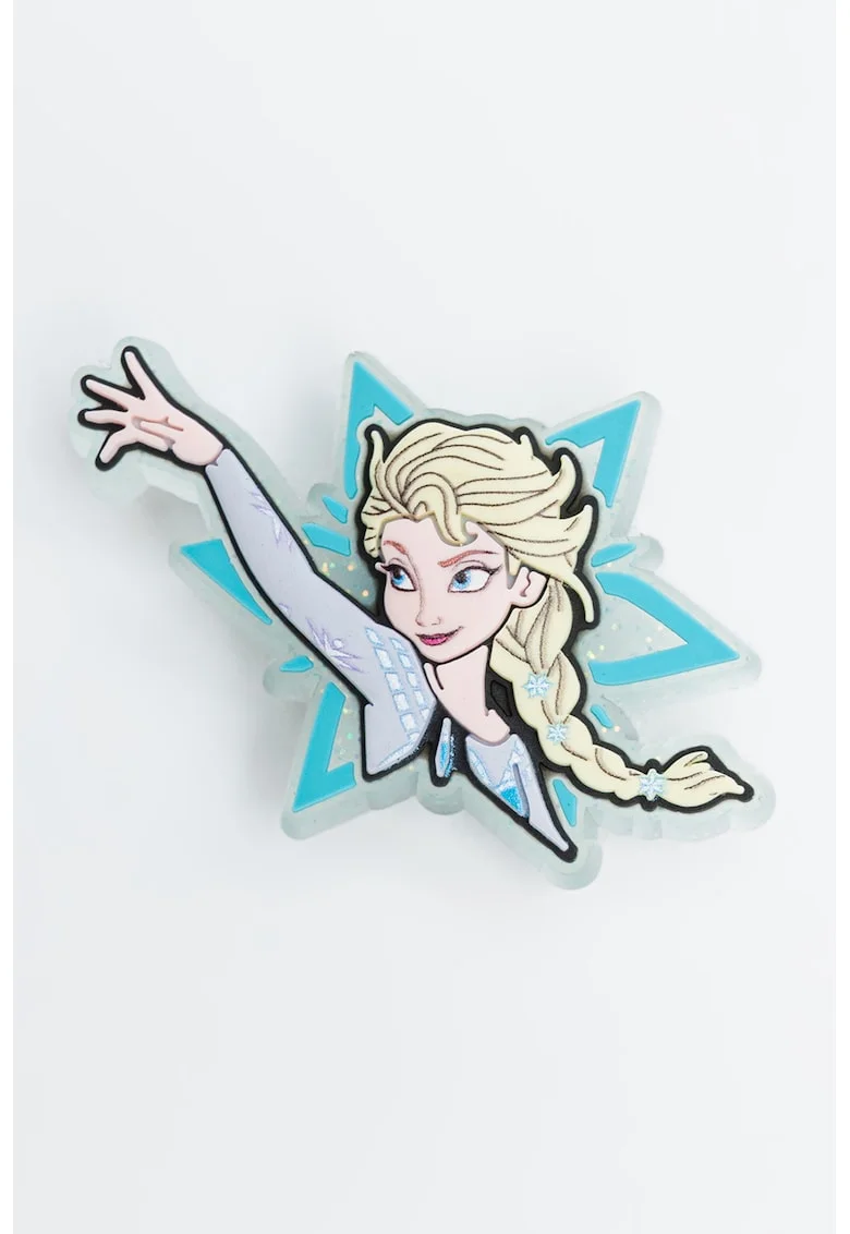 Talisman cu model Elsa Jibbitz, Albastru pastel/Galben pal