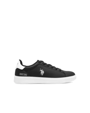 Pantofi sport dama, US POLO ASSN, Sintetic, Negru, Negru